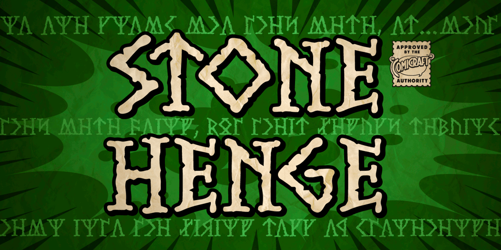 Stonehenge font