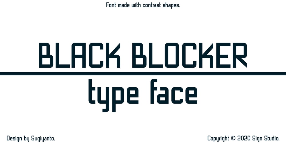 Black Blocker font