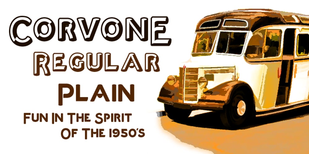 Corvone font