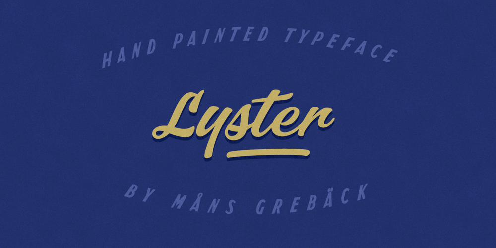 Lyster font