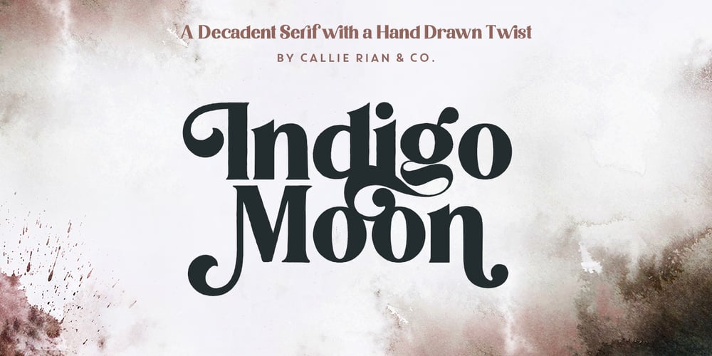 Indigo Moon font