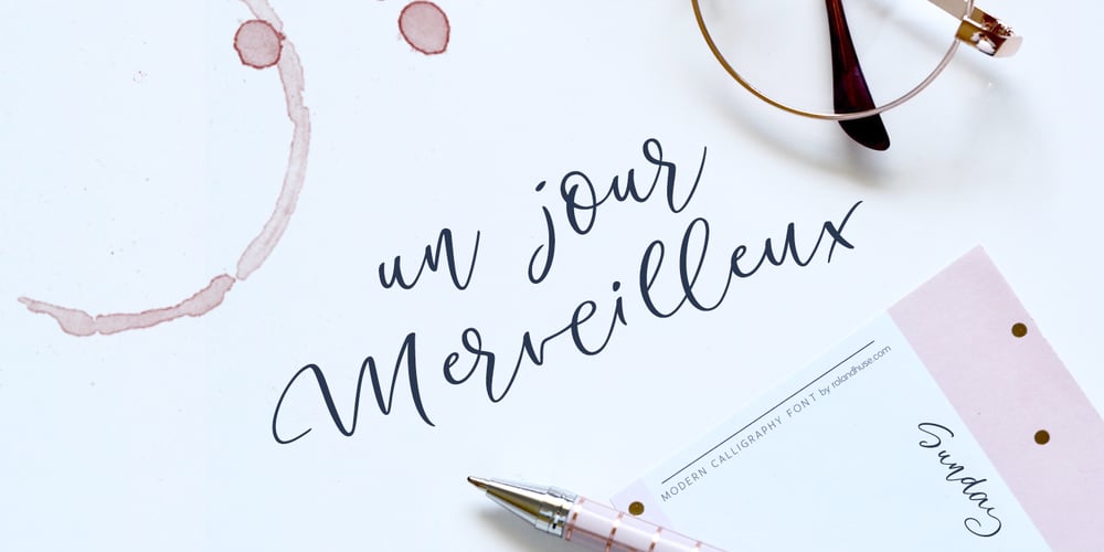 Un Jour Merveilleux font