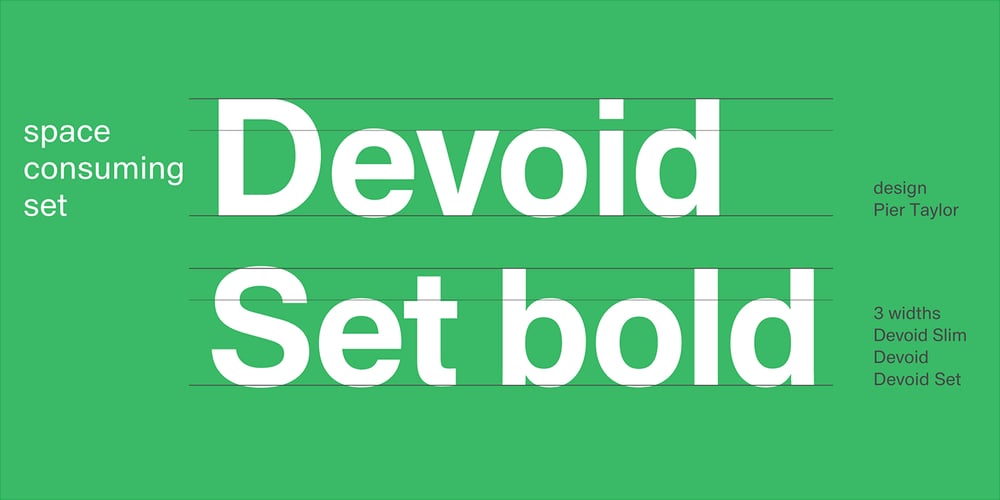 Devoid font