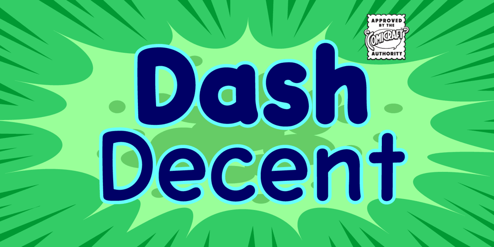 Dash Decent font