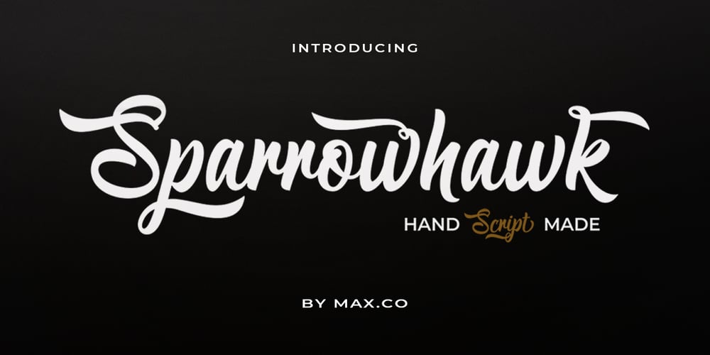 Sparrowhawk Script font