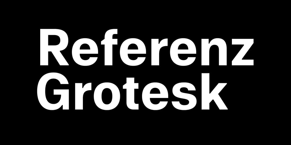 Referenz Grotesk font