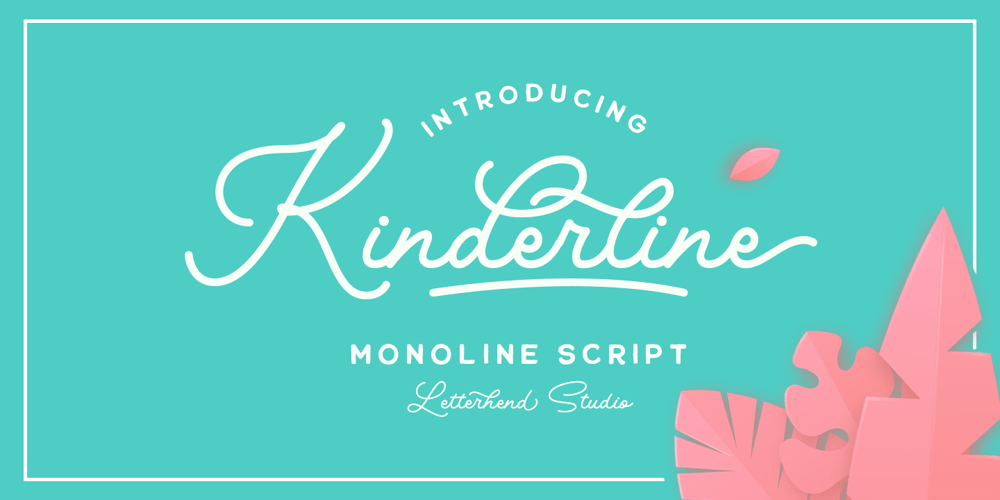 Kinderline Script font