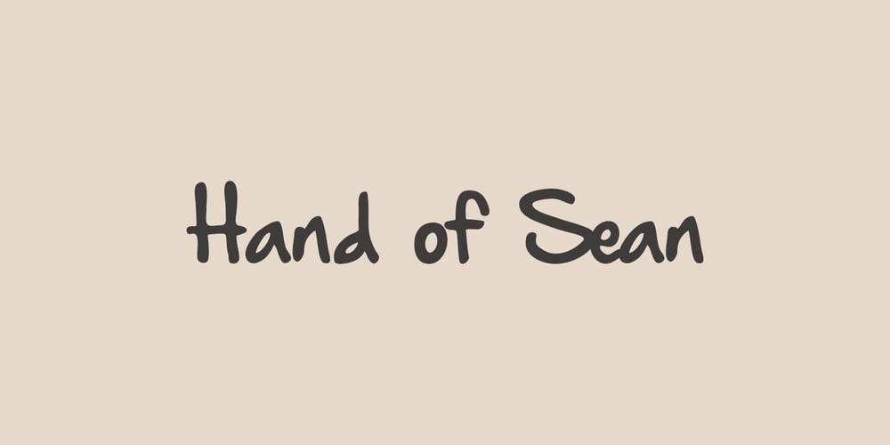 Hand Of Sean font