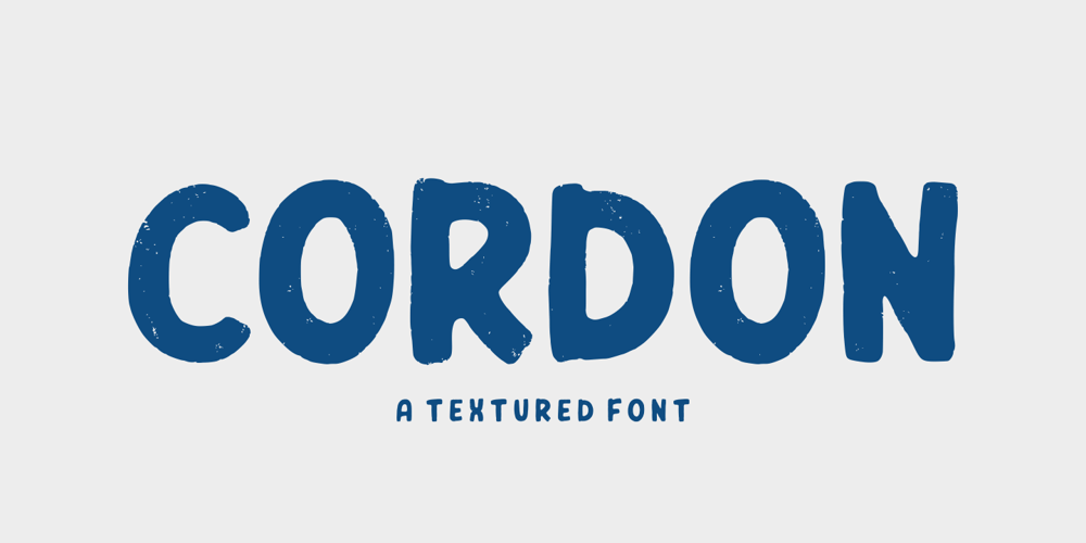 Cordon font