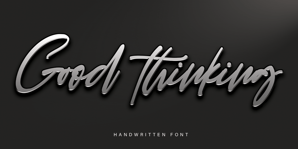 Good Thinking font