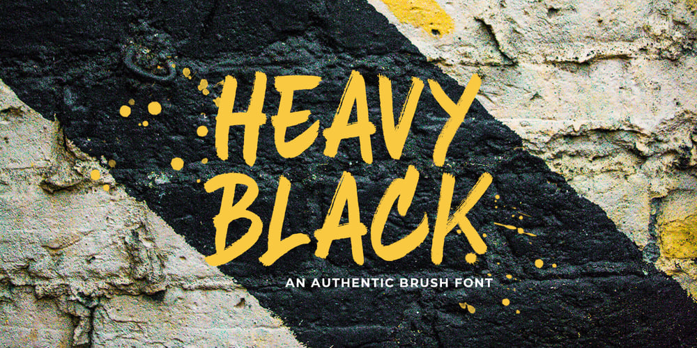 Heavy Black font