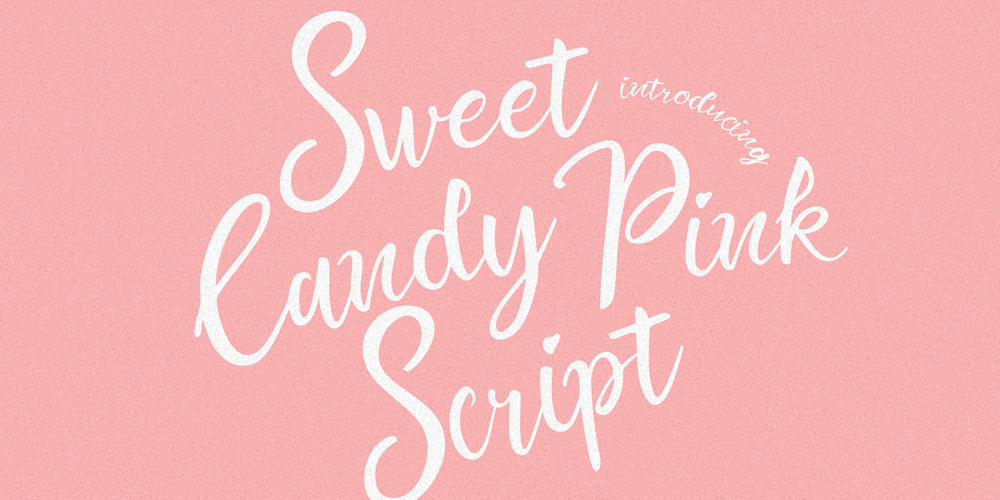 Sweet Candy Pink Script font