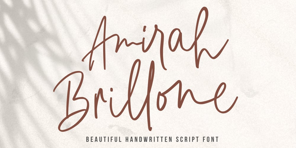 Amirah Brillone font