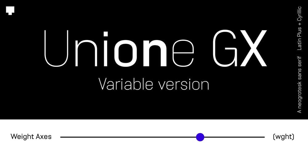 Unione GX font