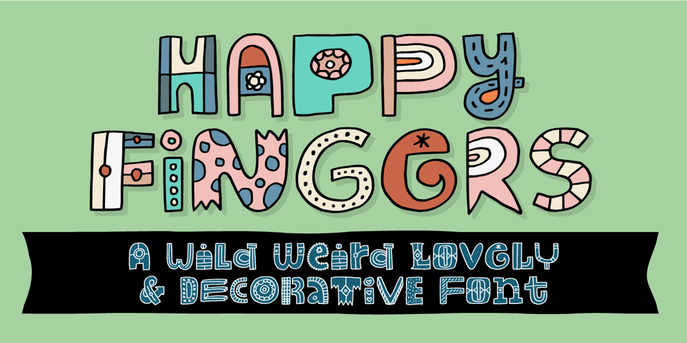 Happy Fingers font