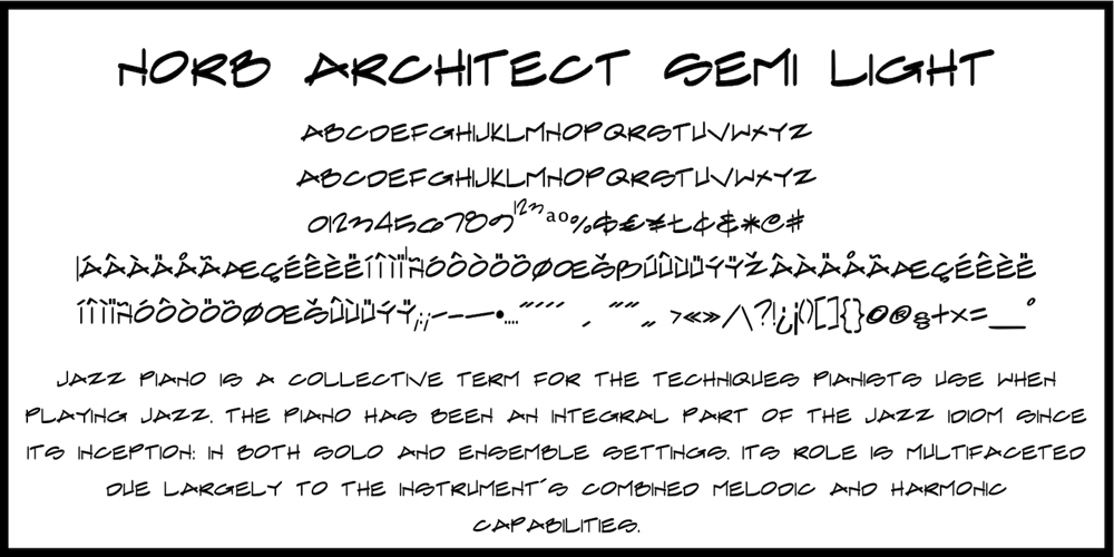 NorB Architect font