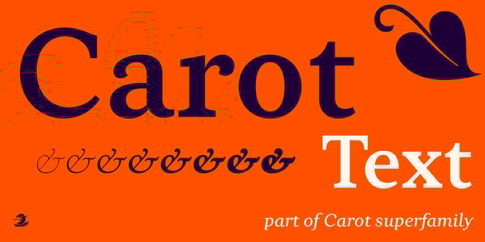 Carot Text font