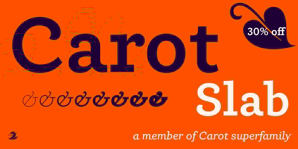 Carot Slab font