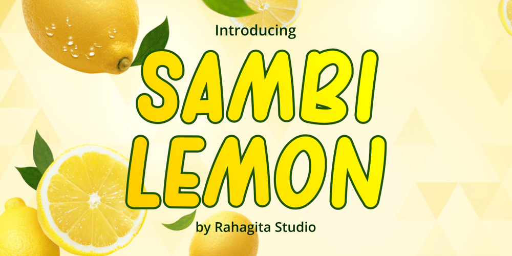 Sambi Lemon font