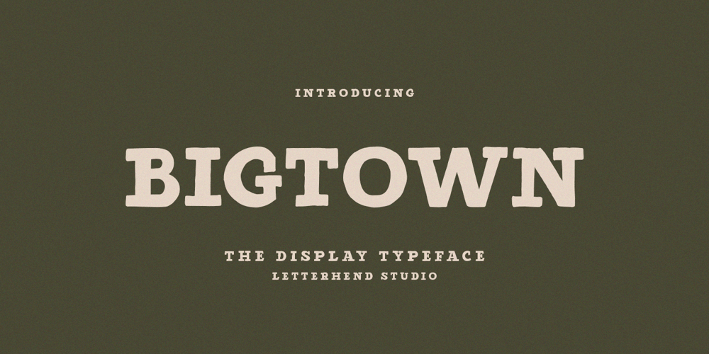 Bigtown font