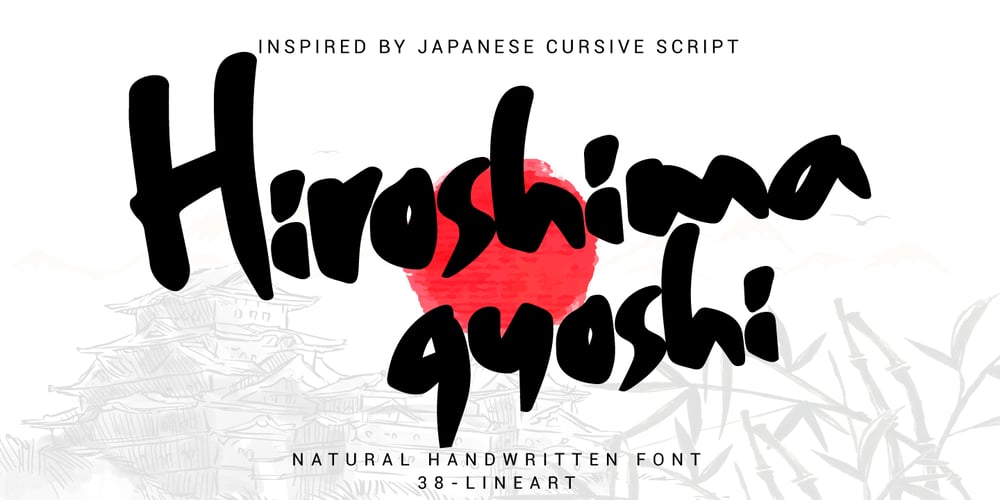 Hiroshima Gyoshi font