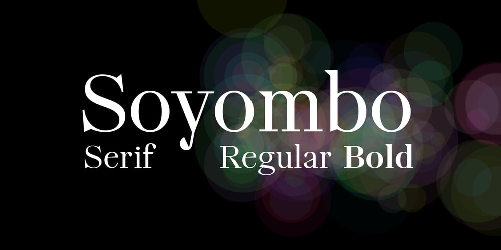 Soyombo Serif font