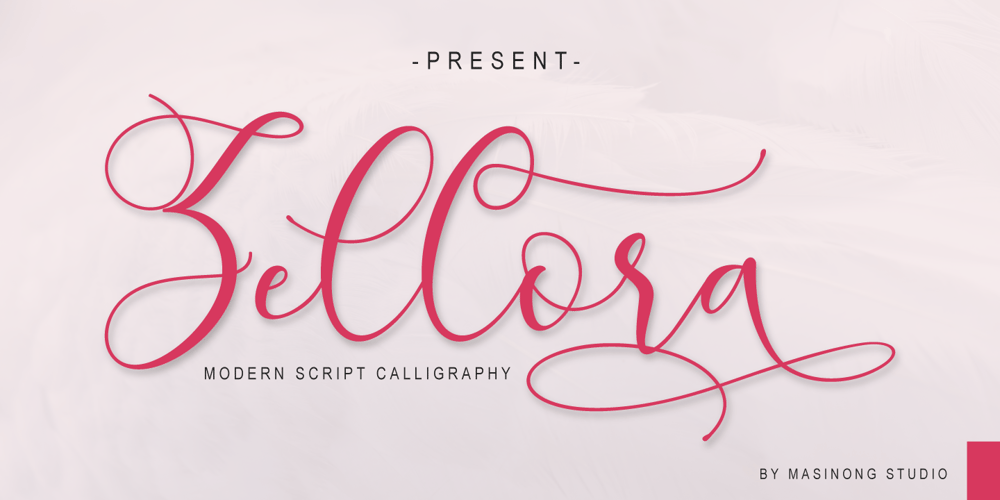 Zellora Script font