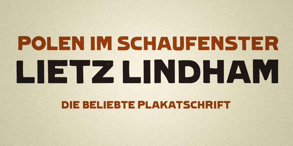PiS LIETZ Lindham font