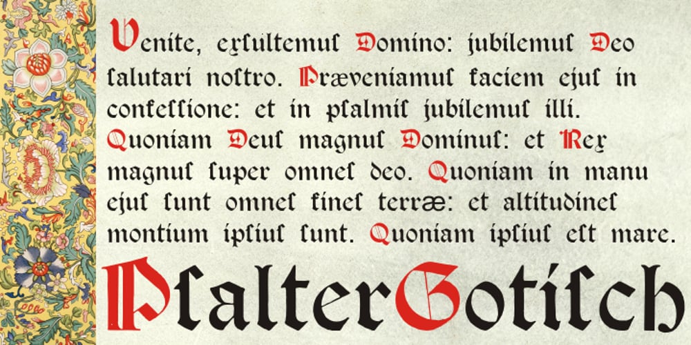 Psalter Gotisch font