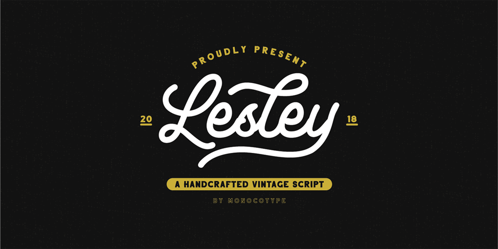 Lesley font