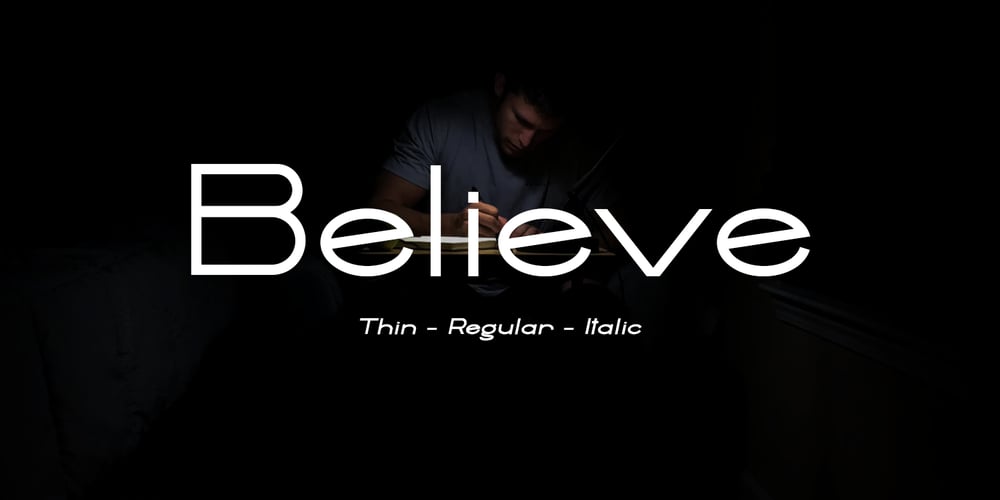 Believe font