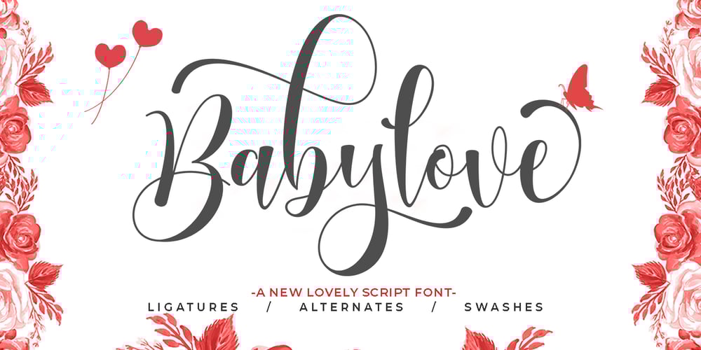 Babylove font