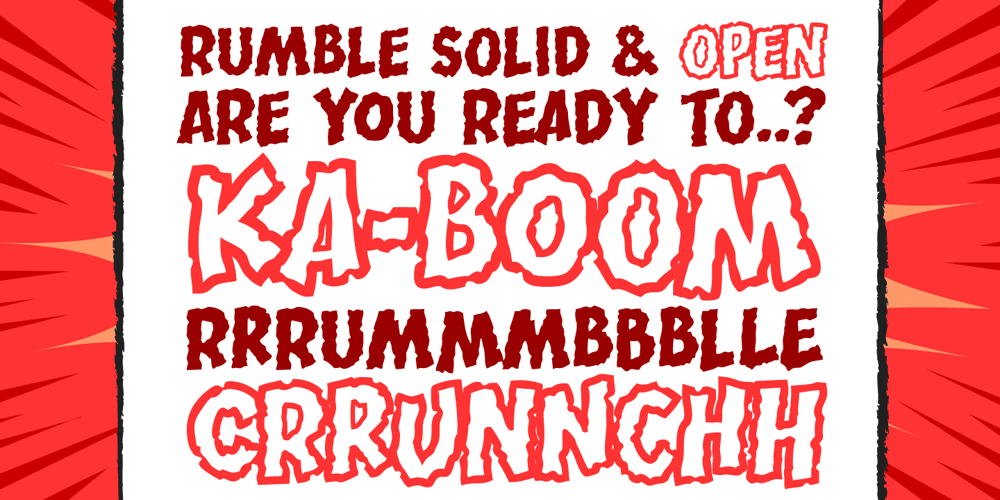 Rumble font