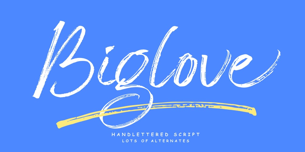 Biglove font