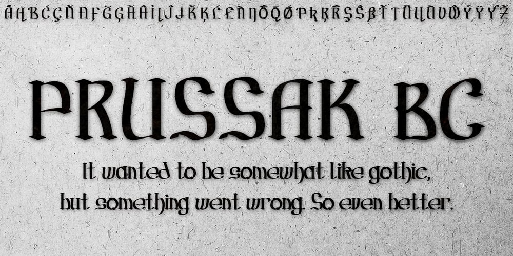Prussak BC font
