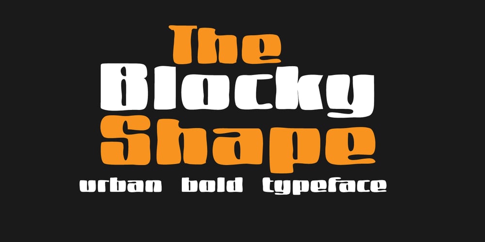 Blocky Shape font