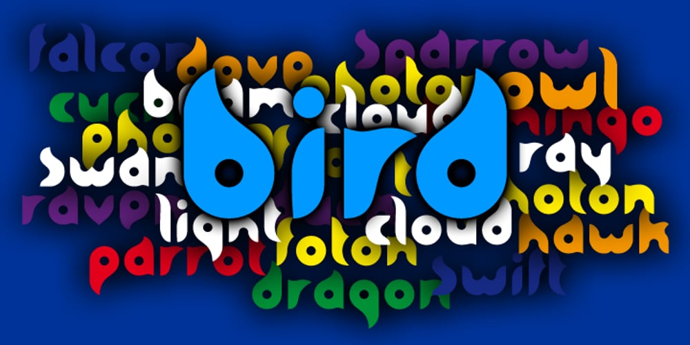 BK Bird font