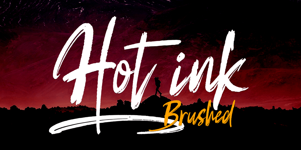Hot ink font