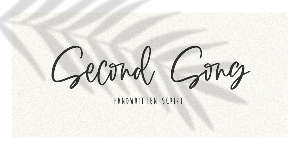 Second Song font