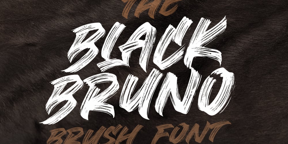 Black Bruno font