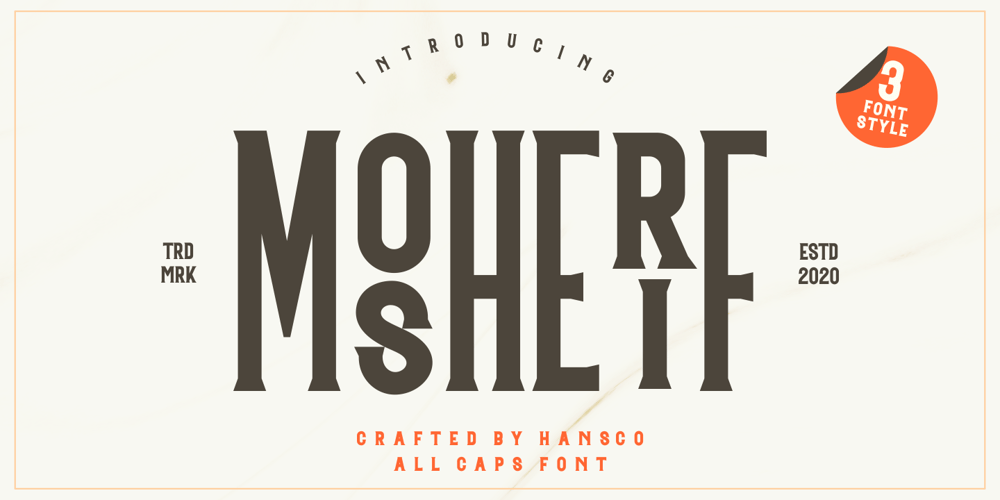 Mosherif font