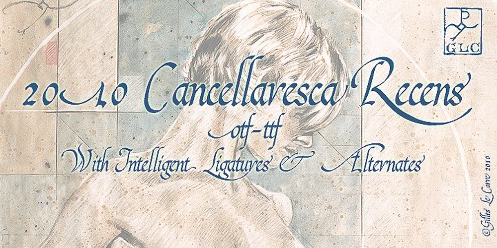 2010 Cancellaresca Recens font