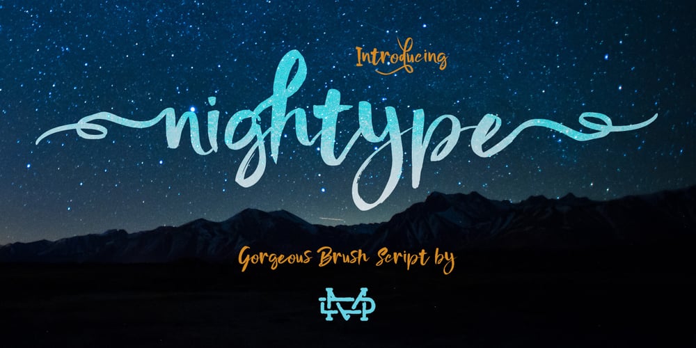 Nightype font