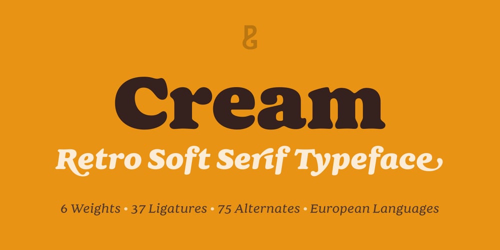 Cream font