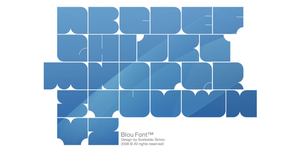Blou font