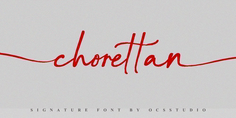 Chorettan font