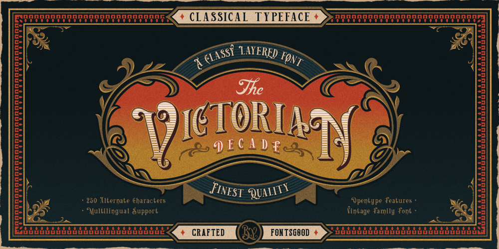 Victorian Decade font