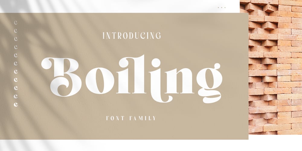 Boiling font