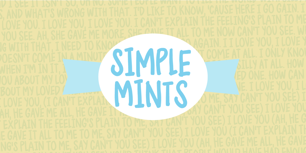 Simple Mints font