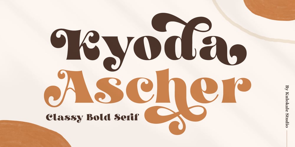 Kyoda Ascher font